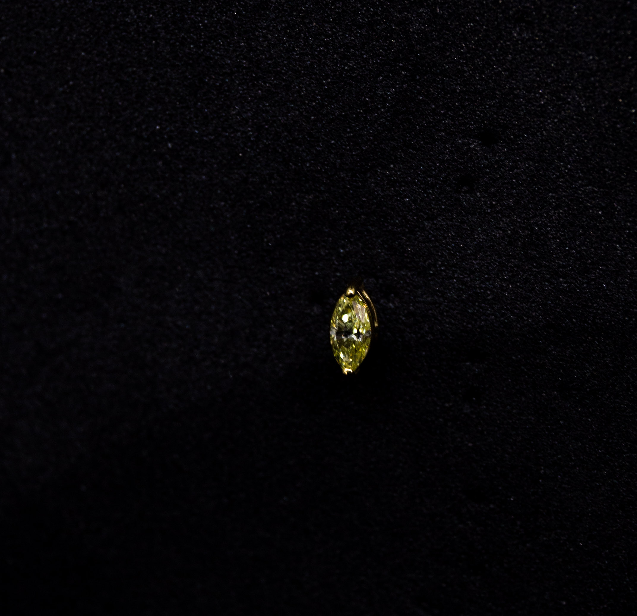 marquise en or 18 carats et diamants jaune